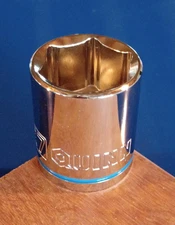 Quinn 1/2" Drive 6 Pt. Shallow Socket Polished Chrome Pick a Size NEW SAE MM