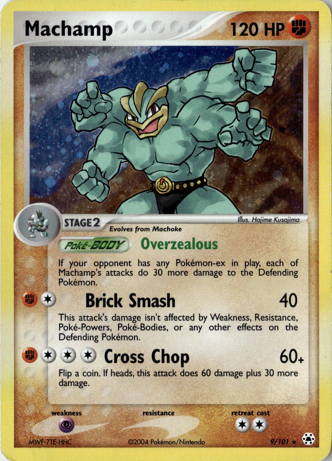 Machamp Holo Rare Hidden Legends 9/101 NM