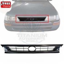 New Front Center Grille Painted Black 1996-1997 Toyota Corolla To1200199 New Front Center Grille Painted Black 1996-1997 Toyota Corolla To1200199