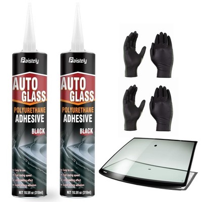 2 Pack Urethane Windshield Adhesive Black High Bond Auto Glass Window Sealant St