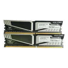 Team Group Vulcan 8GB (4GBx2) DDR4 2666 TLGD44G2666HC15BBK Memory RAM
