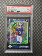 Keon Coleman 2024 Optic Purple Scope PSA 9