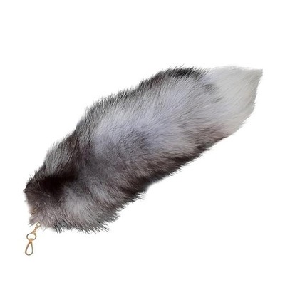 Therian Tail, 40cm Fuchsschwanz, Furry Tail Zotteliger Fellschwanz Mit Versch...