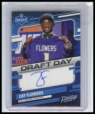 2023 Panini Prestige #DDS-ZF Zay Flowers Draft Day Signatures