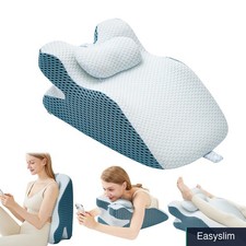 Memory Foam Wedge Pillow 24x14 Ergonomic Back Support Reading Sleeping