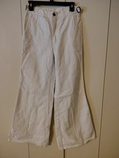 Vintage 60s 70s Bell Bottoms Flare White "Disco Jeans" Size 30