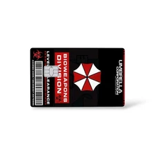 Umbrella Corp Level 5 Biohazard Credit Card Sticker Debit Skin Decal Cover