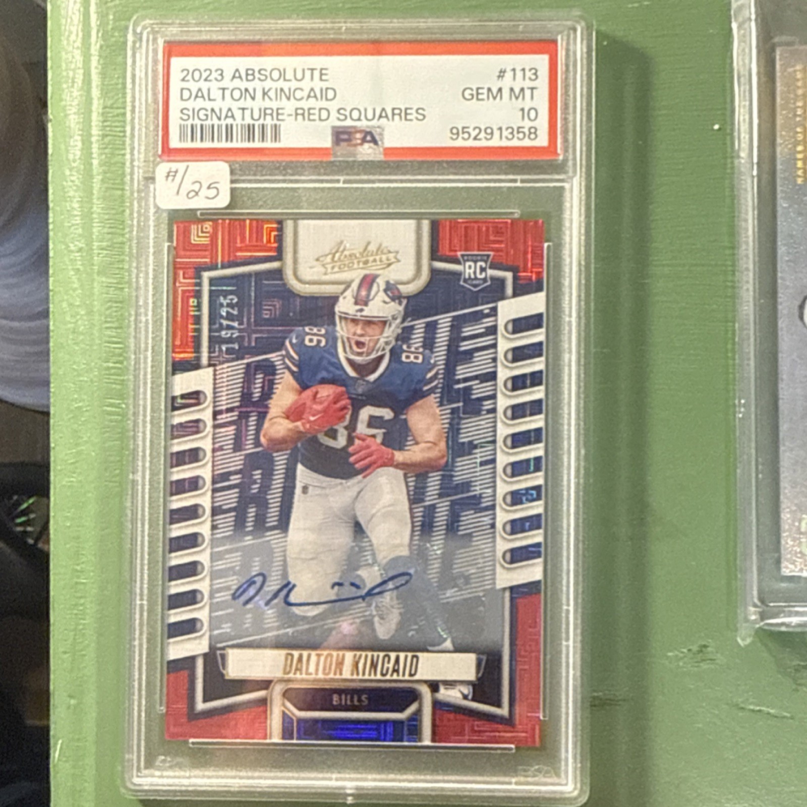 Dalton Kincaid Panini Absolute #113 Autograph