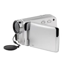 Heyday Silver 8MP Camcorder – 2.7K Video, 512GB Storage, Built-In Mic (Open Box)