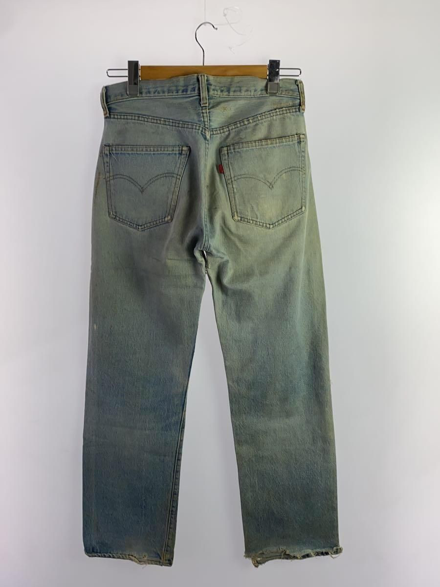 Levi's Straight Pants VT 70s 66 Late 501 Denim IDG Damaged Levi's Straight Pants VT 70s 66 Late 501 Denim IDG Damaged