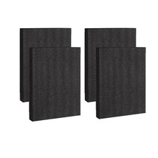Black Customizable Polyethylene Foam Sheets, 4PACK 12 x 16 x 0.5INCH Thick Pa...