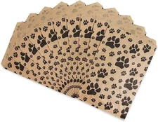 200 Bags of our Paw Print Paper Bags Pet Gift Bags with Paw Prints, great for...