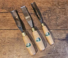 3 Henry Taylor Carving Tools. Made in Sheffield