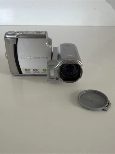 Nikon Coolpix S4 Digital y2k Camera Swivel Lens 6MP 10x Zoom Digicam RARE WORKS - product listing photo