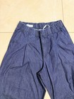 Dries Van Noten Men’s Wide Legs Plaid Front Pilan Jeans, Indigo Blue, Size M — photo 4