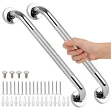 2 Pack 16" Stainless Steel Shower Grab Bar Shower Bath Handle Bars for Senior