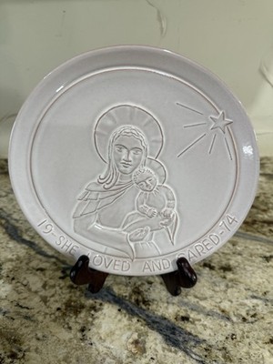 Frankoma Christmas Plate She Loved And Cared 1974