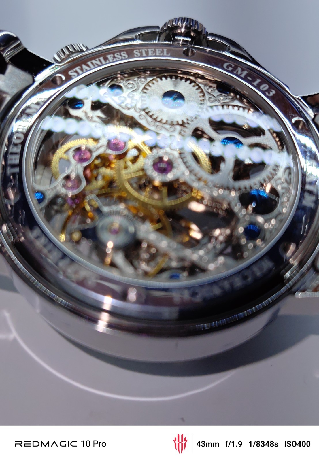 Theorema Skeleton Automatic Mechanical Watch Silv… - image 9