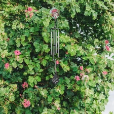 40"Long Cat Silhouette Scene Wind Chime Ornament Home Decor Unique Gift