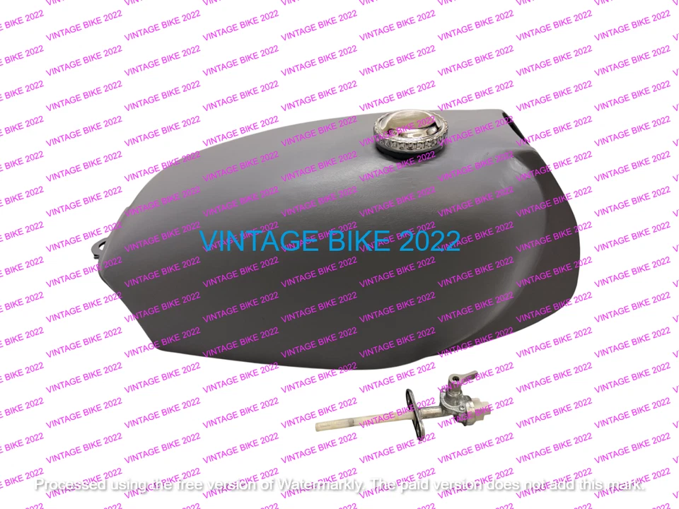 TANQUE GASOLINA HONDA XL 250 ACERO CROMADO 1972-77 + TAPA GRIFO/APTO PARA Foto 3 de 4