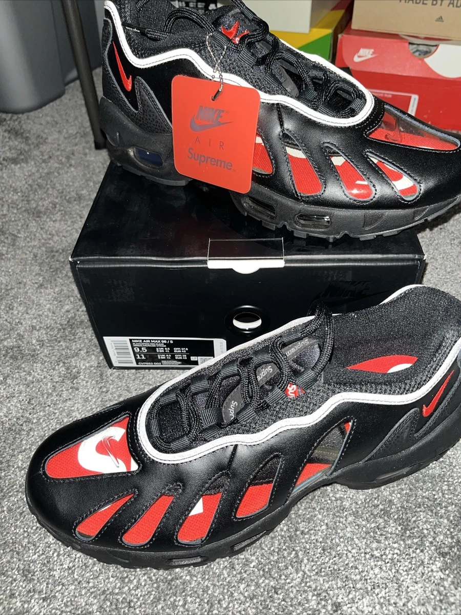 Nike Supreme x Air Max 96 Black for Sale | Authenticity Guaranteed