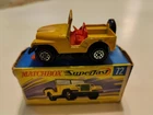 Vintage Lesney Matchbox #72 Standard Jeep -Toy Car -Original Box -Little Chips