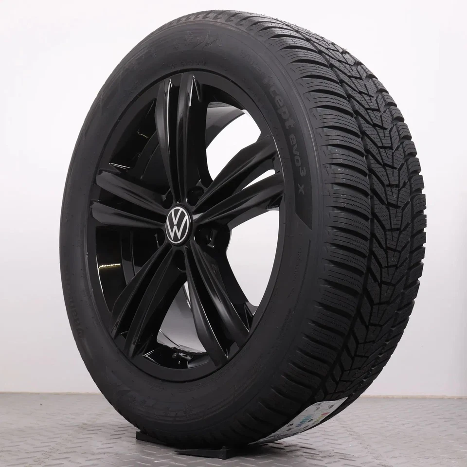 Winterräder 18Zoll VW Tiguan II Original Alufelgen Sebring schwarz 235/55R18 NEU - Bild 3 von 4