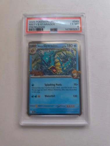 2025 POKEMON DRI EN-DESTINED RIVALS #049 MISTY'S GYARADOS PSA 6