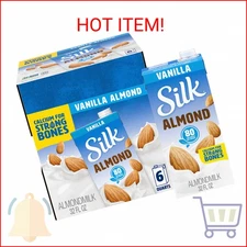 Silk Shelf-Stable Almond Milk, Vanilla, Dairy-Free, Vegan, Non-GMO Project Verif
