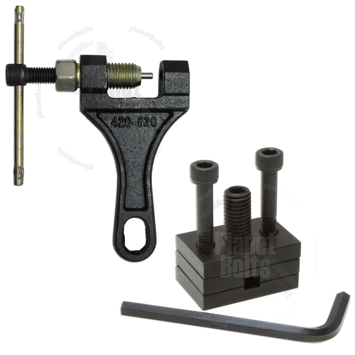 Tool Chain Link Splitter & Press Kit Motorcycle Cutter Rivet