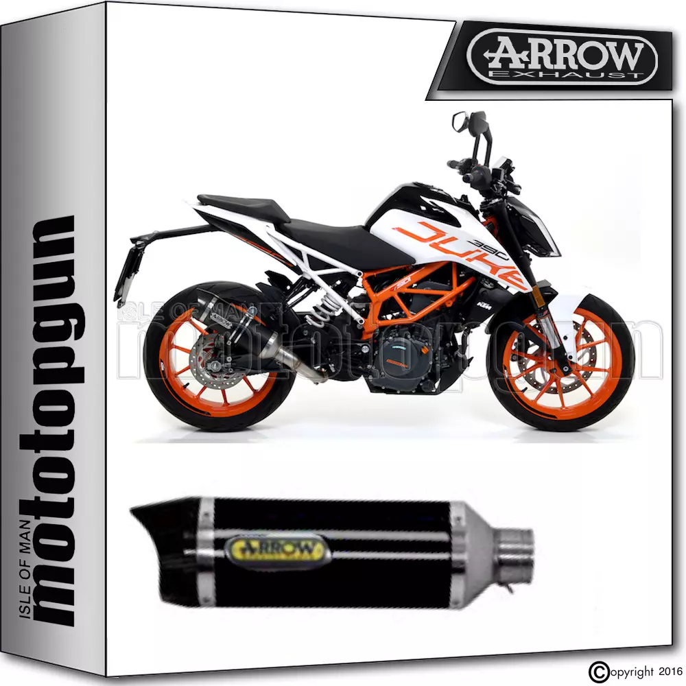 Ktm duke sales 390 arrow exhaust