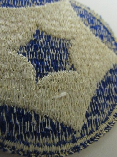 Vtg. WWII US Army 5th Service Command Offset Center Pentagon Variation SSI Patch - Picture 5 of 6
