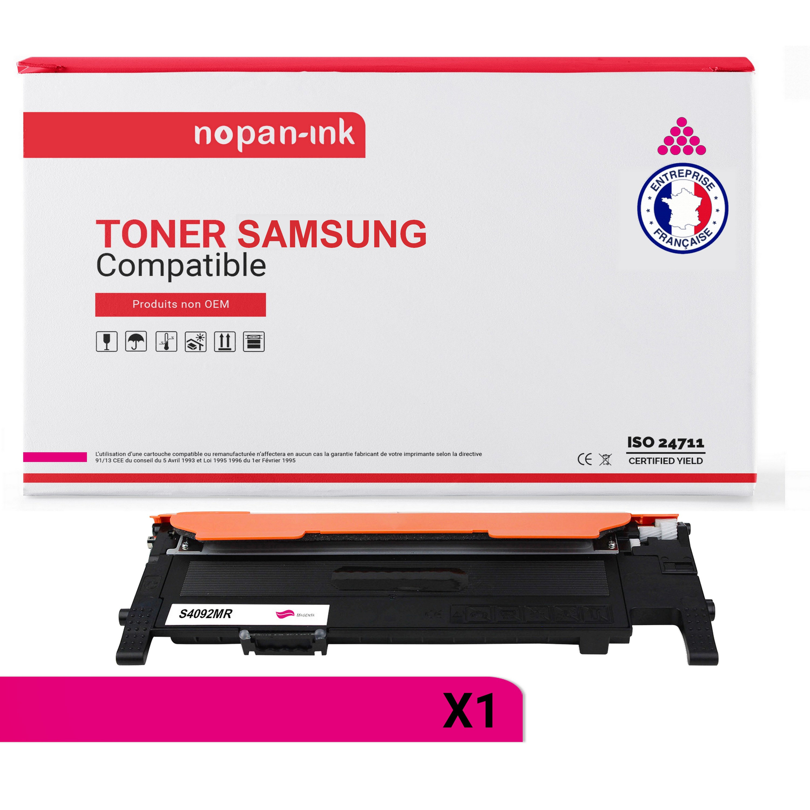 Toner Samsung CLT-4092S magenta Nopan-Ink pour consommable impression CLP-315