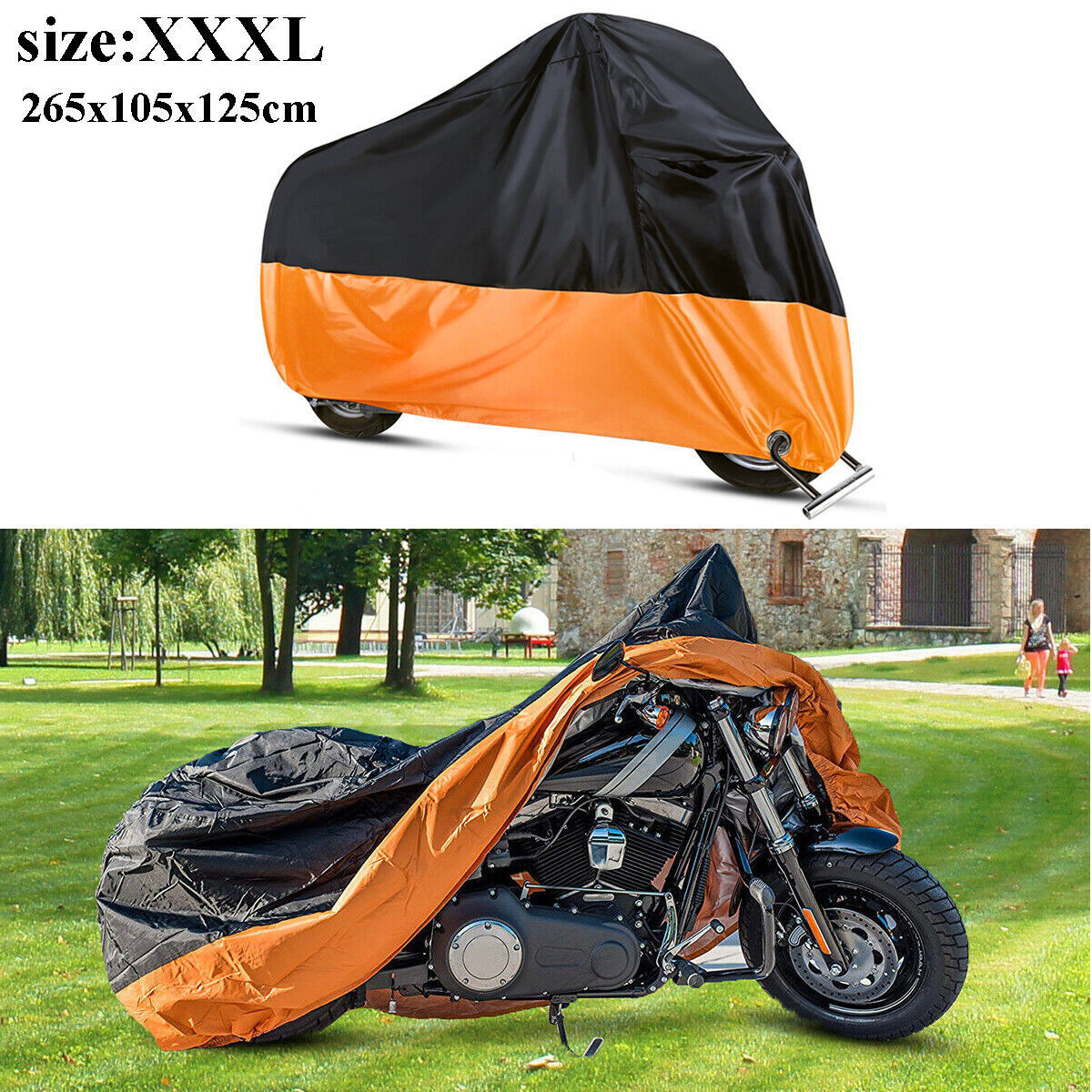 3XL Motorcycle Bike Cover Waterproof Fit For Harley Davidson Electra Glide Ultra