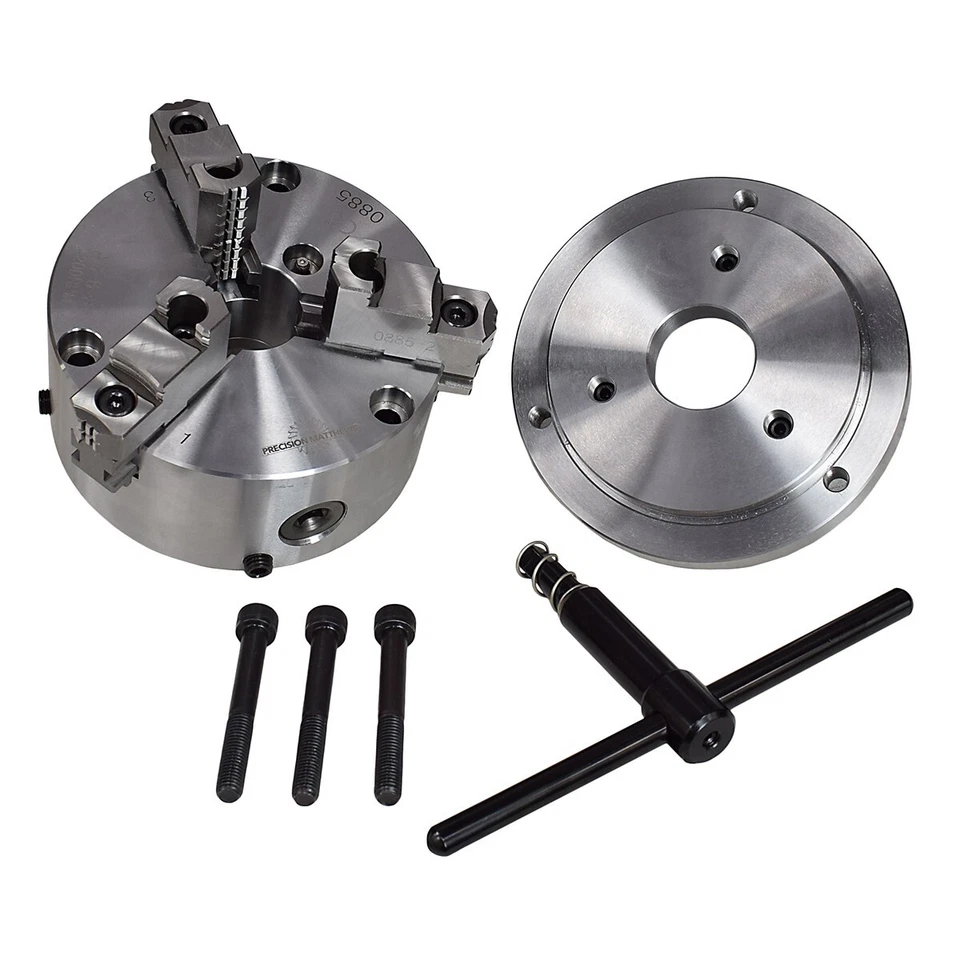 P MATTHEWS 6" ADJUSTABLE SET TRUE TYPE 3 JAW LATHE CHUCK .0004" D1-4 D14 CAMLOCK - Image 2 of 4