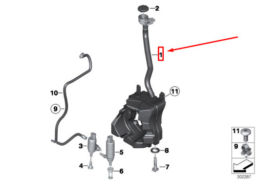 NEW MINI COUNTRYMAN R60 WASHER FLUID RESERVOIR 9800910 61669800910 ...