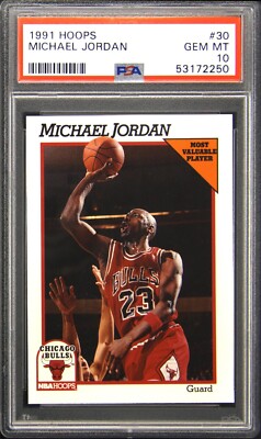 1991 Hoops #30 Michael Jordan PSA 10 Gem Mint New Slab - Bulls HOF 