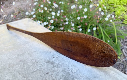 1800s ANGLO-POWHATAN WAR COMMEMORATIVE PADDLE HAND CARVED POCAHONTAS-ERA - Picture 6 of 6
