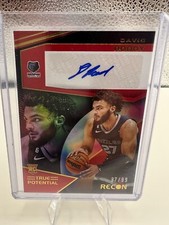 2022 Panini Recon True Potential Signatures Red /99 David Roddy Rookie Auto RC