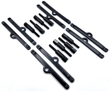 Sb Chevy Black Valve Cover 2pc Mini Hex Bolt Set W Spreader Bars 350 1959-1986 Sb Chevy Black Valve Cover 2pc Mini Hex Bolt Set W Spreader Bars 350 1959-1986