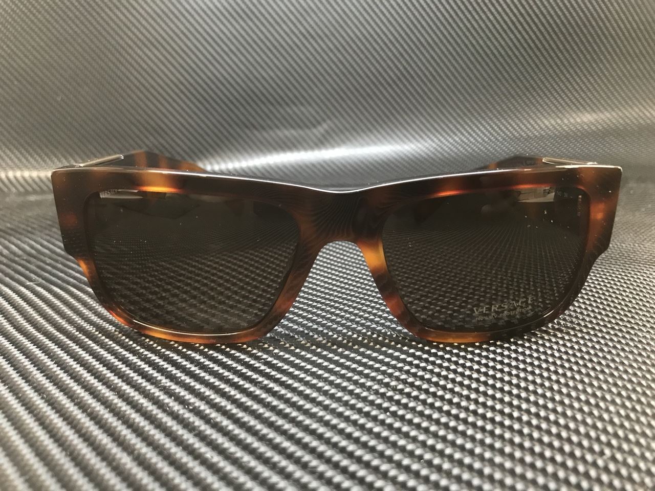 VERSACE VE4406 521773 Havana Rectangle 56 mm Men's Sunglasses