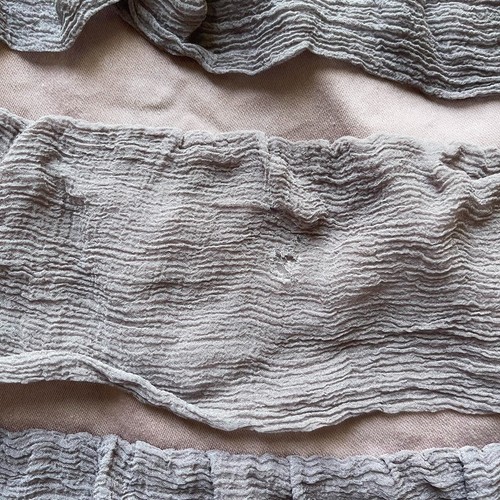 Amy Fink Ombre Ruffle Tank Dress Distressed Grunge Slip Dress Layered Texture 6 - Picture 8 of 8