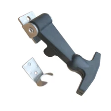 Small Flexible Hood Hasp Rubber Draw T Handle Latch Stainless Steel Hardware