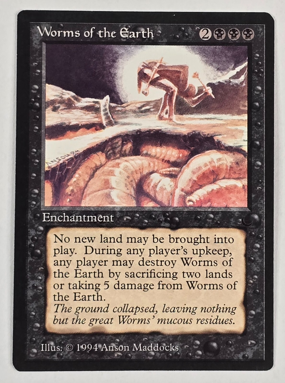 Worms of the Earth The Dark Regular LP MTG Magic The Gathering Ships FAST