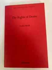 Rights of Desire by André Brink (2001) Advance Uncorrected Proof ARC