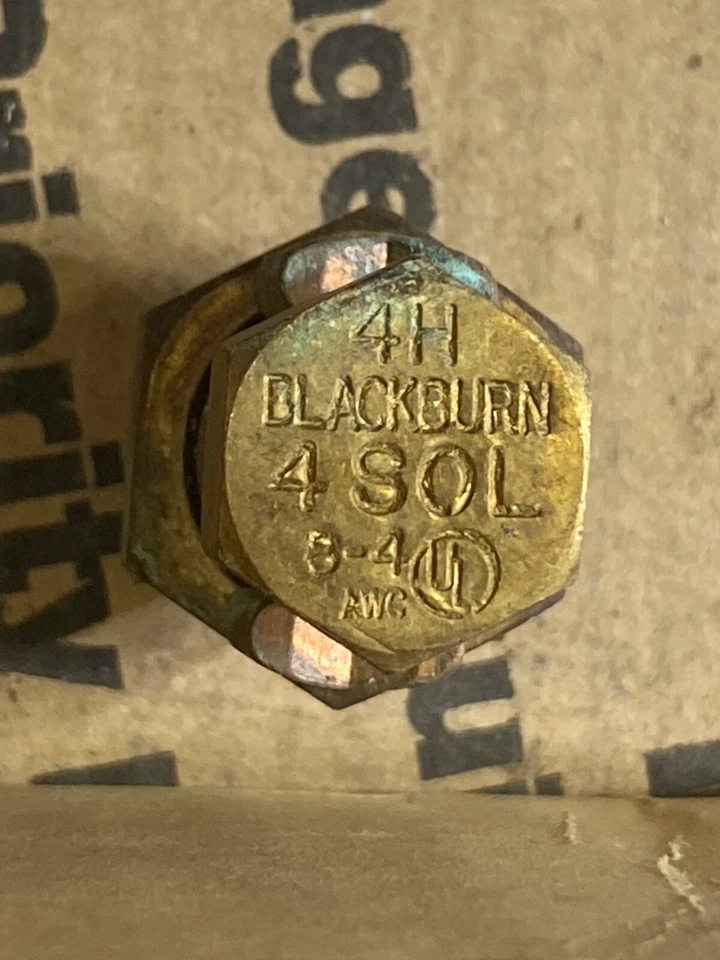7 conectores de cobre de perno dividido, BLACKBURN 4H, 4 soles Foto 3 de 4