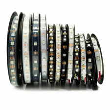 5V WS2812B 5050 RGB LED Strip 1-5m 30 60 144 150 300 Led Individual Addressable