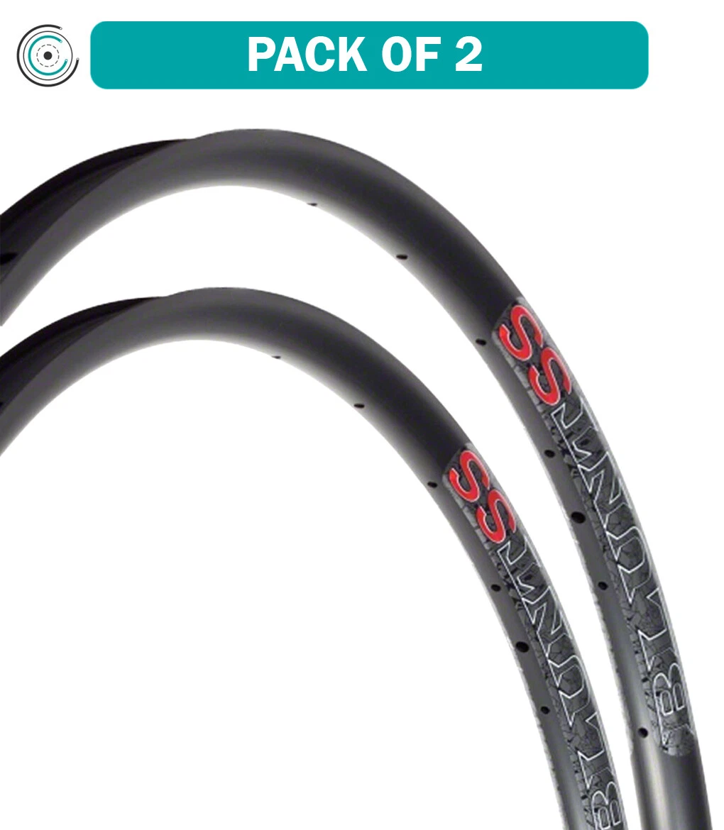 2 Pack Velocity Blunt SS Rim 29 Inch Disc Black 32 Hole Clincher Tubeless Ready