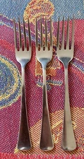 Oneida Ltd Wyndham American Artistry Distinction 3 Dinner Forks Satin Stainless