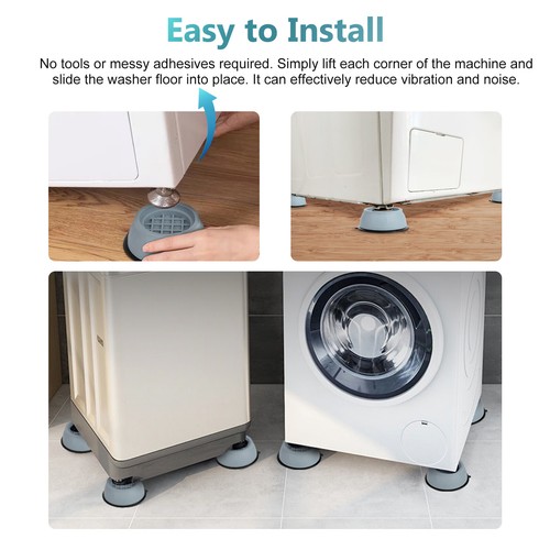 8PCS Anti Vibration Washing Machine Support AntiSlip Rubber Feet Base